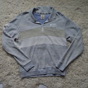 Pink quarter zip sweatshirt